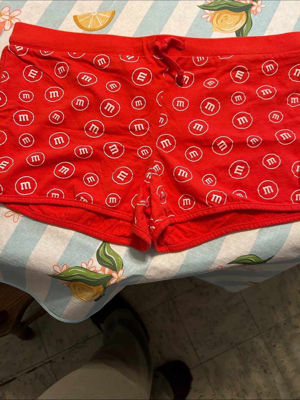 M&M'S Red Racerback Tank and Printed Shorts Pajama Set - Picture 3 of 6